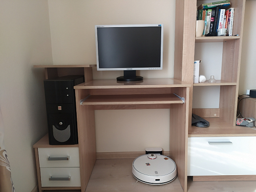 Стол компьютерный Джаз-24 правый белый фото покупателя 40