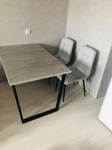 Стол раскладной Лота Лофт 120 25 мм юта / черный матовый фото покупателя 658