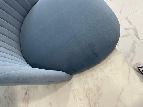 Стул на металлокаркасе Gabi 1 light purple / black / gold фото покупателя 91