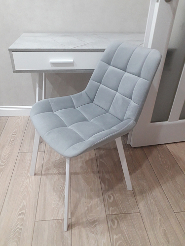 Стул на металлокаркасе Челси бежевый / белый каркас фото покупателя 64