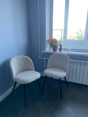 Стул на металлокаркасе Gabi 1 темно-серый / черный фото покупателя 178