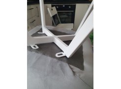 Стул на металлокаркасе Чилли синяя ткань / белый фото покупателя 111