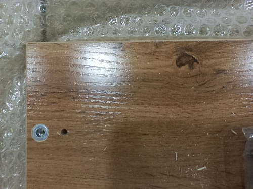 Письменный стол Лео Лофт дуб делано темный / белый матовый фото покупателя 12