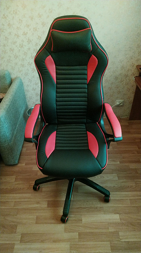 Компьютерное кресло Leon красное / черное фото покупателя 27