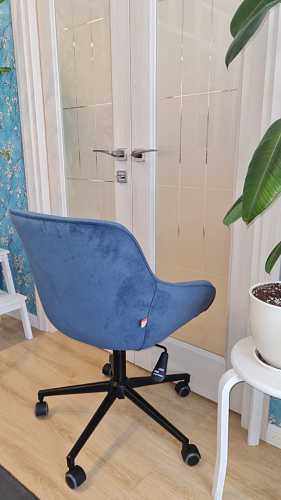 Компьютерное кресло Dublin/Дублин хром / вельвет серый фото покупателя 6