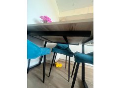 Стол Лота Лофт 120 25 мм дуб делано темный / черный матовый фото покупателя 18