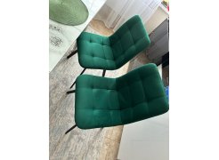 Стул на металлокаркасе Чилли синяя ткань / белый фото покупателя 309