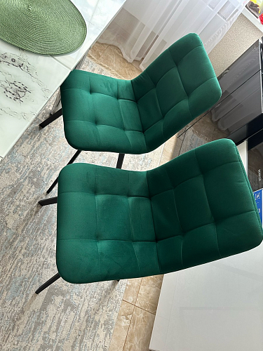 Стул на металлокаркасе Чилли зеленый / белый каркас фото покупателя 309