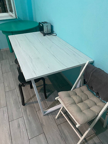 Стол раскладной Лота Лофт 120 25 мм юта / черный матовый фото покупателя 146