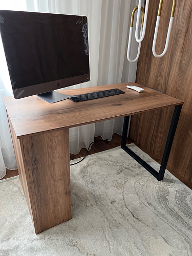 Письменный стол Битти Лофт 116х60х75 креатель / черный матовый фото покупателя 51