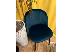 Стул на металлокаркасе Gabi 1 бежевый / черный с серебряными наконечниками фото покупателя 200