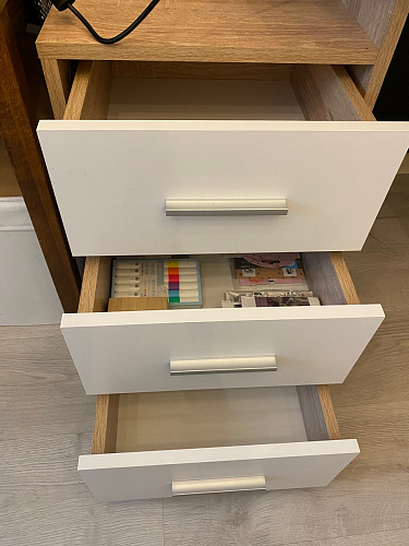 Письменный стол КСТ-16 левый венге / беленый дуб фото покупателя 40