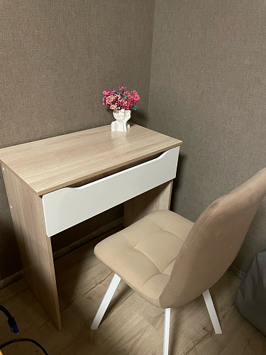 Стул на металлокаркасе Чилли К темно-серый (velutto 32) / черный фото покупателя 188