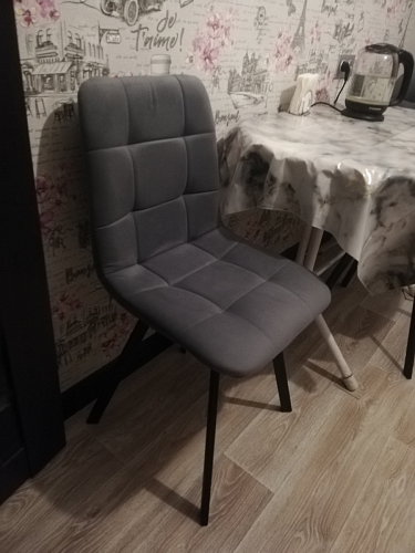 Комплект стульев Чилли 2 шт бежевый / черный фото покупателя 365