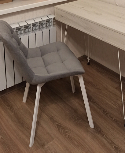 Стул на металлокаркасе Челси велюр коричневый / черный каркас фото покупателя 95