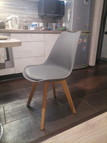 Деревянный стул Bonuss dark gray / black фото покупателя 56