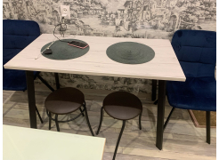 Стол Тринити Лофт 120 32 мм бетон / черный матовый фото покупателя 299