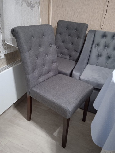 Стул Amelia dark walnut / fabric purple фото покупателя 8