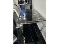 Стеклянный стол Риполь 140(180)х80 cтатуарио / черный фото покупателя 2