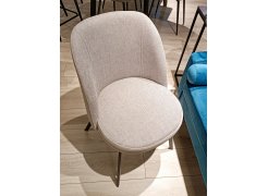 Стул на металлокаркасе Praga латте из шоурума 1