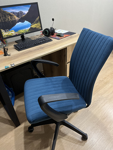 Компьютерное кресло Spark/Спарк флок розовый 137 фото покупателя 20