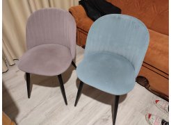 Стул на металлокаркасе Gabi 1 gray / black фото покупателя 923