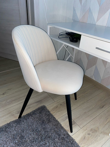 Стул на металлокаркасе Gabi 1 темно-серый / черный фото покупателя 169