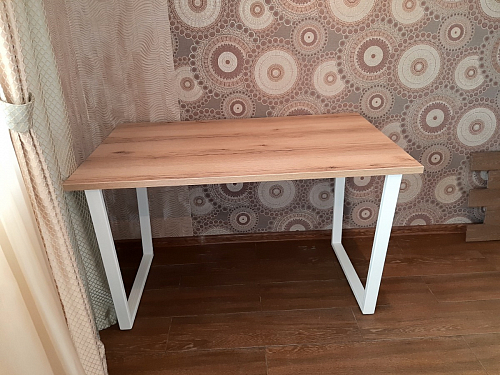 Деревянный стол Барон О 200 х 90 белая пленка шагрень / белый фото покупателя 68