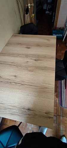 Стол раскладной Лота Лофт 120 25 мм юта / черный матовый фото покупателя 821