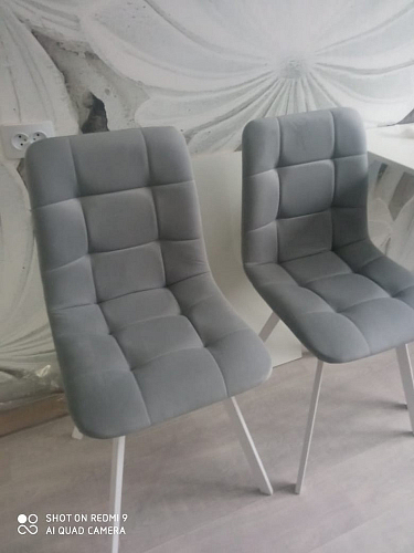 Стул на металлокаркасе Чилли К черный / зеленый фото покупателя 695