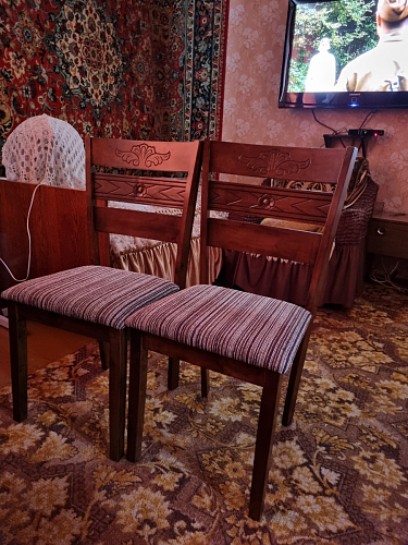 Деревянный стул Simol dirty oak / beige фото покупателя 4