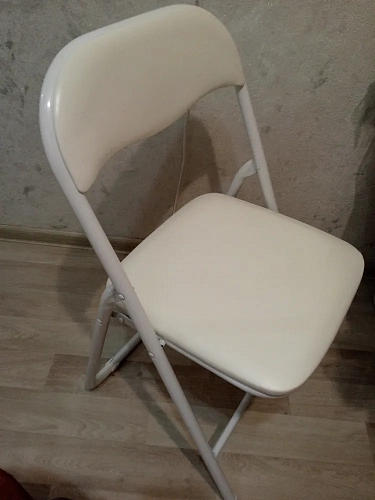 Стул на металлокаркасе Fold 1 складной white / white фото покупателя 12