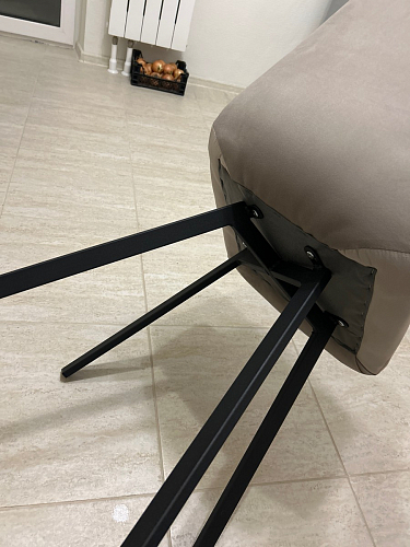 Стул на металлокаркасе Чилли синий / белый фото покупателя 1139