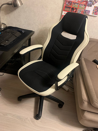 Компьютерное кресло Gamer черное / бежевое фото покупателя 107