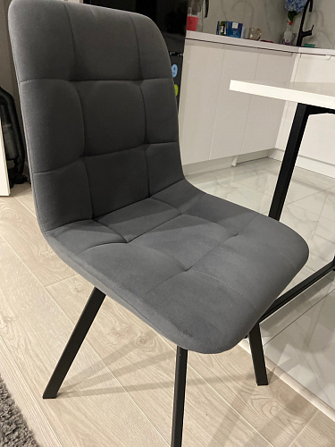 Комплект стульев Чилли 4 шт темно-серый / черный фото покупателя 37