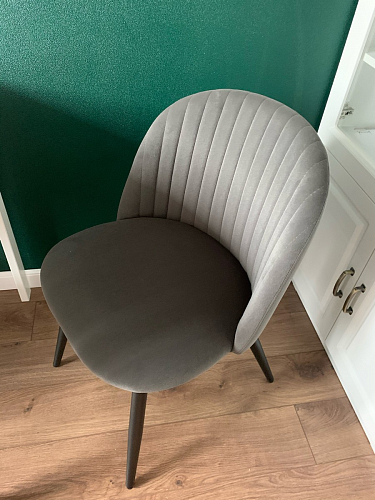 Стул на металлокаркасе Gabi green / black / silver фото покупателя 301