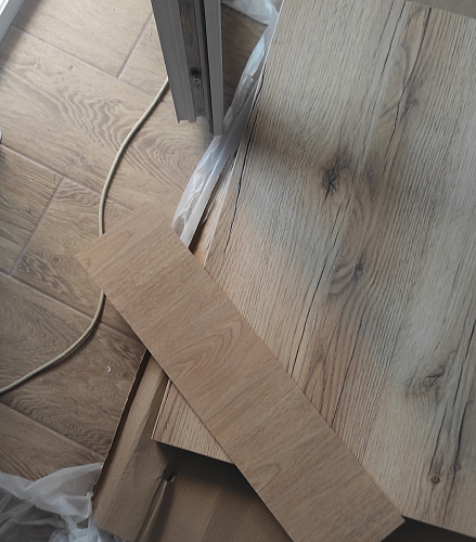 Стол раскладной Лота Лофт 120 25 мм юта / черный матовый фото покупателя 622