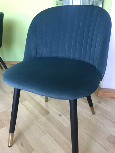 Стул на металлокаркасе Gabi green / black / silver фото покупателя 112