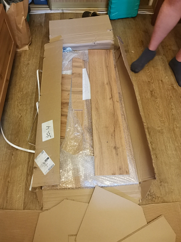 Письменный стол Леон Лофт дуб делано светлый / белый матовый фото покупателя 102