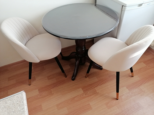 Стул на металлокаркасе Gabi 1 темно-серый / черный фото покупателя 106