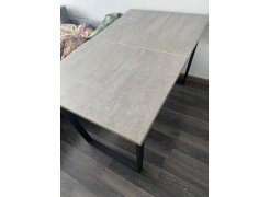 Деревянный стол Лота Лофт 120(160)х75 черный матовый / бетон светлый фото покупателя 838