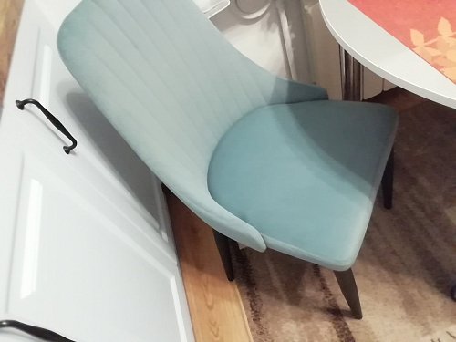 Стул на металлокаркасе Kora beige / black фото покупателя 3