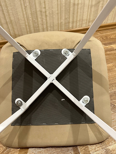 Стул на металлокаркасе Чилли К темно-серый (velutto 32) / черный фото покупателя 134