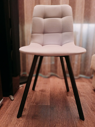 Комплект стульев Чилли 2 шт бежевый / черный фото покупателя 833