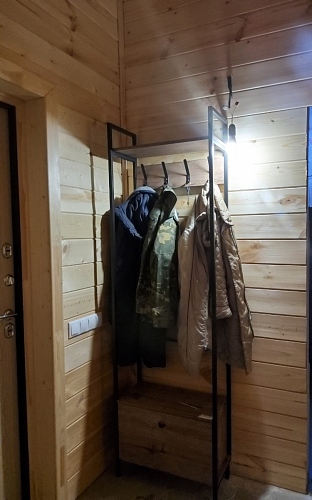 Готовая прихожая Лира дуб галифакс / черный матовый фото покупателя 1