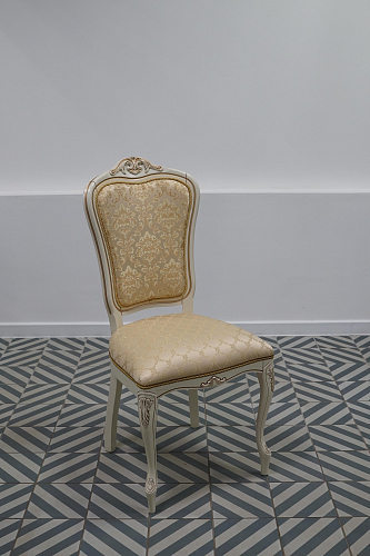 Стул Руджеро патина золото / бежевый комби из шоурума 2