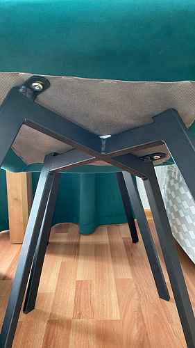 Стул на металлокаркасе Чилли бежевый / белый каркас фото покупателя 1489