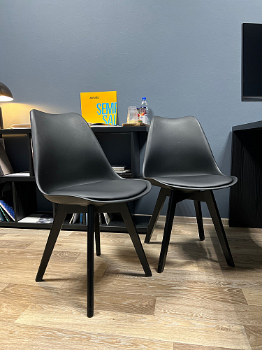 Деревянный стул Bonuss dark gray / black фото покупателя 20