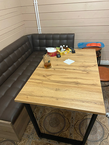 Деревянный стол Лота Лофт 120x75 дуб крафт табачный / черный матовый фото покупателя 89