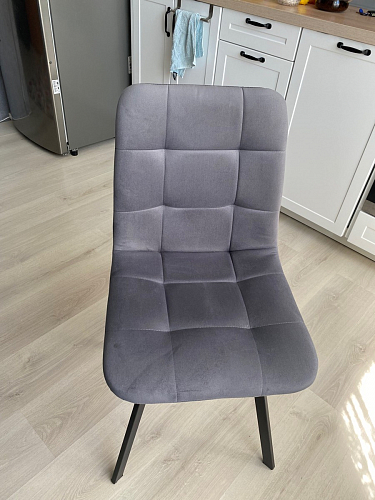 Комплект стульев Чилли 4 шт темно-серый / черный фото покупателя 451